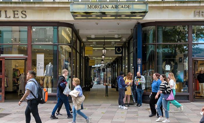 Entrance to the Morgan Arcade